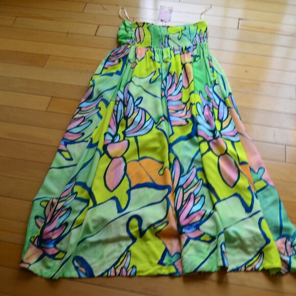 Farm Rio x Anthropologie Halter Printed Maxi Dress NWT Size M - Picture 12 of 16